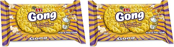 Eti Gong Ballı Hardallı Mısır ve Pirinç Patlağı 68 g 2li paket