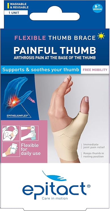 Epitact - Flexible Day Thumb Brace For Painful Thumbs - Left Hand - Size S