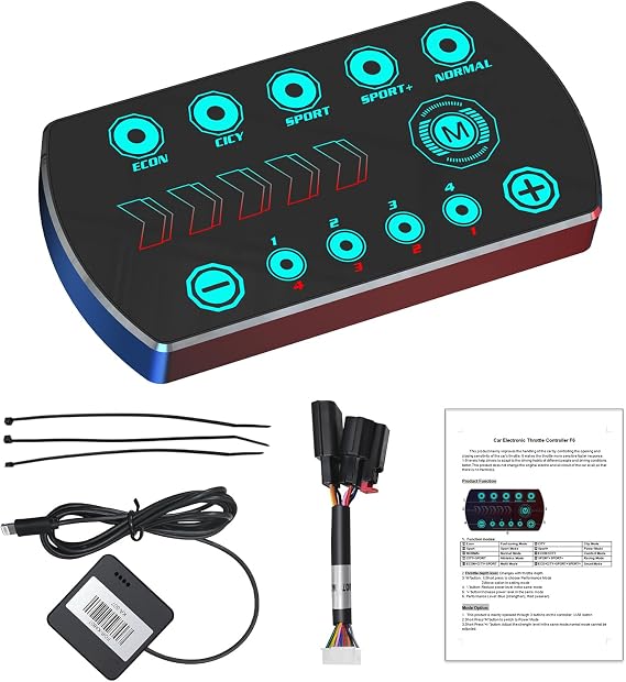 スロットルレスポンスコントローラー 10 ドライブモード スマート電子レーシングアクセラレーター ダッジデュランゴチャージャーチャレンジャーラム1500 2500 3500 ジープラングラーjkグランドチェロキークライスラー300用
