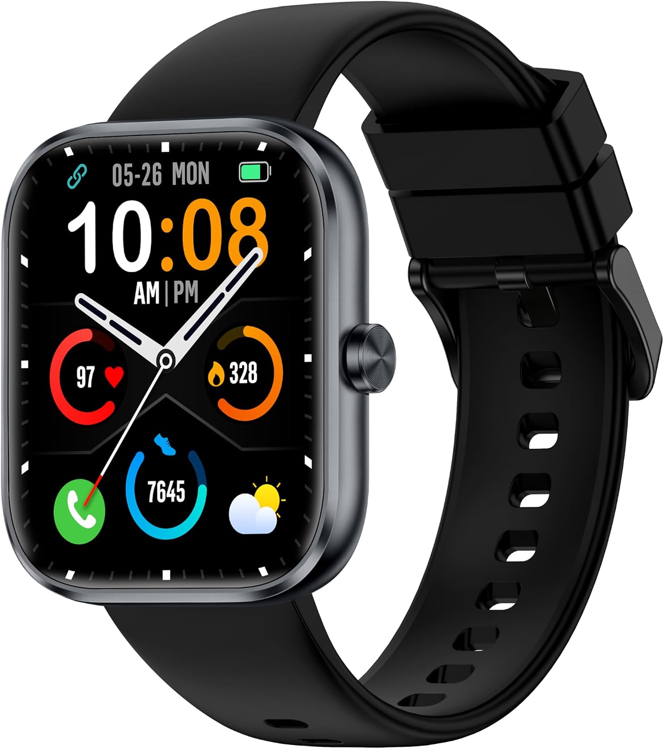 Smartwatch Men Women 1.83 Inch HD Touchscreen Smartwatch with Phone Function 110+ Sports Modes Fitness Tracker with Heart Rate / Sleep Monitor Pedometer IP68 Waterproof Fitness Watch for Android