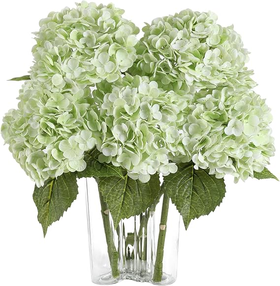 3pcs Artificial Hydrangea Flowers Fake Hydrangeas for Weddings Home Decor