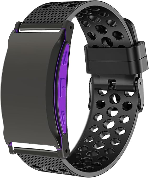 Blueshaweu Compatible for Shock Clock 3 Bands, Silicone Replacement Wristbands Sport Strap with Metal Buckle Compatible with Pavlok Shock Clock 3, Shock Clock MAX