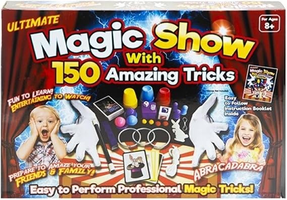 PMS 559057 Magic Set with Instructions | 150 Tricks | Multicolor | Pack of 1 Accessory