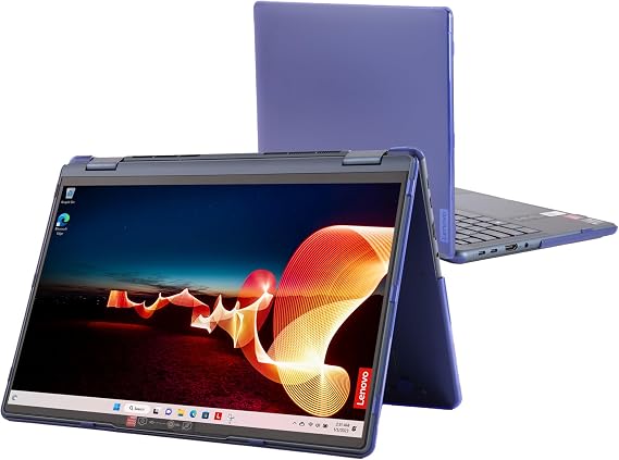 mCover case ONLY Compatible for 2022-2024 13.3" Lenovo Yoga 6 13ABR8 | 13ALC7 Series 2-in-1 Windows Notebook Computers (NOT Fitting Any Other Models)- Blue