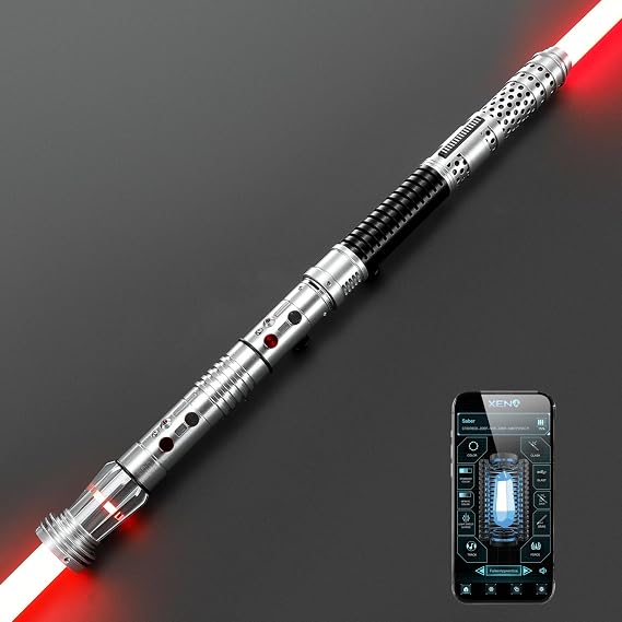 Xenopixel V3 Sensitive Motion Control Light Saber, 34 Sound Fonts Smooth Swing Light Sabers with Infinite Color Changing, Metal Hilt Dueling Saber for Adults with Customized Function