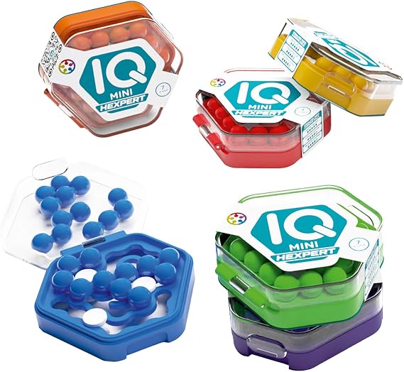 Smart Games - Iq Mini Hexpert | ジグソーパズル キッズ&アダルト | キッズゲーム 7歳以上 | ウィットゲーム | 子供用トラベルゲーム | ランダムカラー