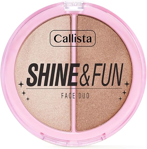 Callista Shine & Fun Face Duo 100 Sparkle Crew Allık & Aydınlatıcı Paleti