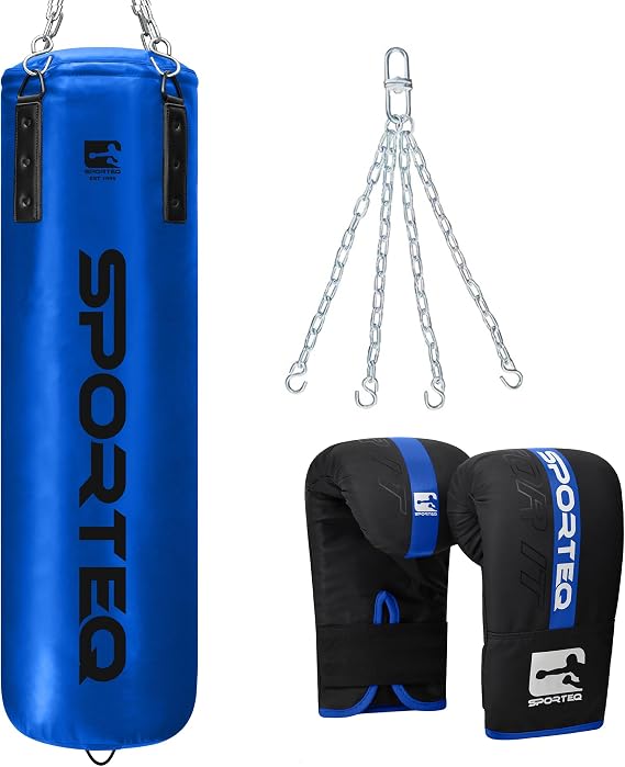 Dyno Heavy Boxing Filled Punching Bag 3FT, 4FT & 5FT for All Ages & Genders | Martial Arts Kickboxing Muay Thai Karate | Home & Commercial Gym Use