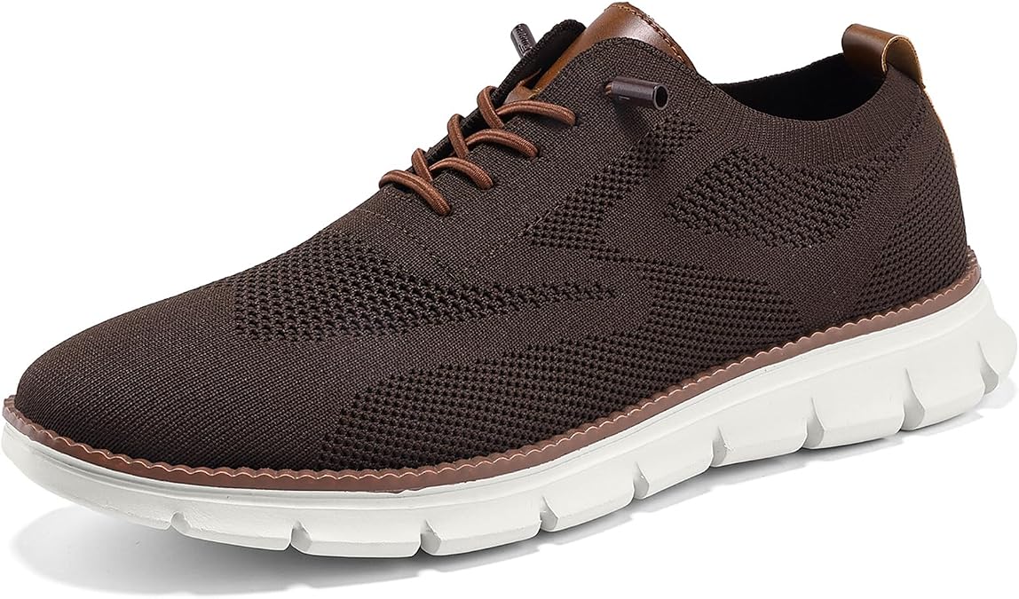 Breeze Shoes for Men Oxfords Lace-Up Lightweight Casual Walking Shoes Comfortable Dress Shoes for Men Mens wearbreeze Shoes Breeze Urban Shoes for Men Men's Mesh Dress Sneakers Business Shoes
