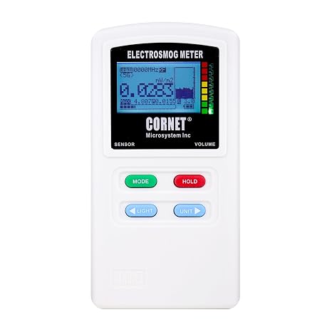EMRSS Cornet ED98QPro5G Latest Version Quad-Mode Meter: RF/LF Electrosmog Field Strength Power Meter with Built-in Gauss Meter, Electric Field Meter and Light Flicker