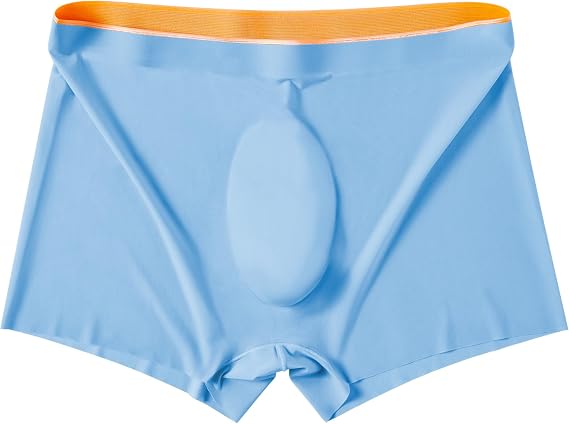 Men's Silky Ultra-Thin Comfort Underwear Trunks Breathable Pouch Boxer Briefs