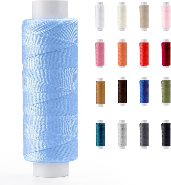 Sewing Thread 200m Strong Polyester, Blue - Pasmanta