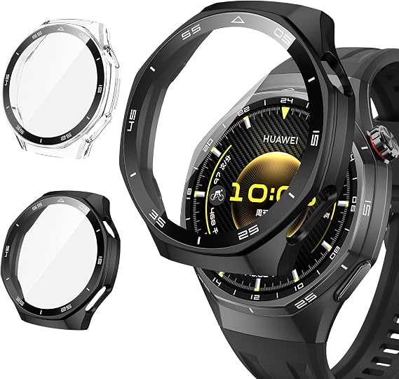 Neitra 2 Pack Hard PC Screen Protector Case for Huawei Watch GT6 pro 46mm