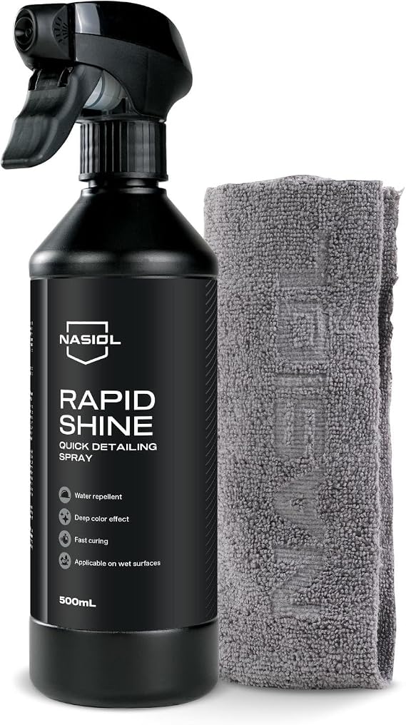 Nasiol Rapidshine Seramik Kaplama ve Mikrofiber Bez (2) Seti