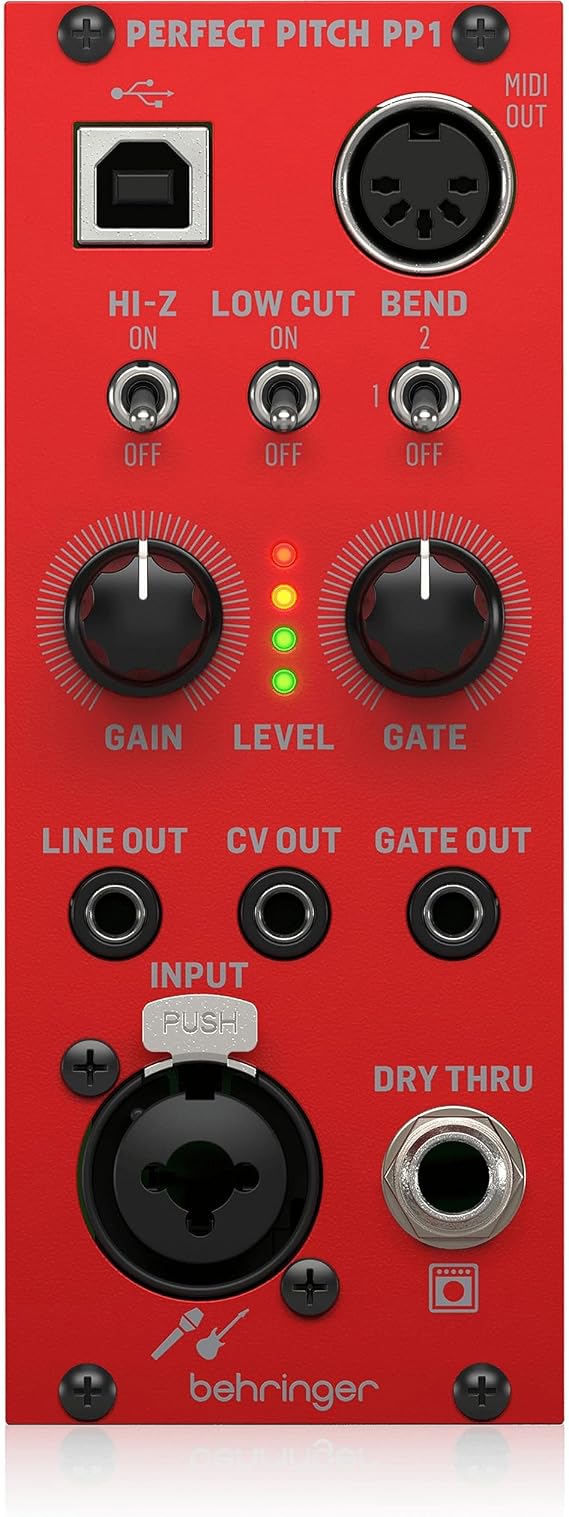 Behringer PERFECT PITCH PP1 Guitar and Audio to MIDI USB and CV Converter Module for Eurorack