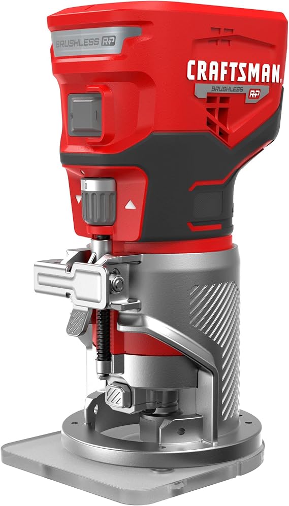 CRAFTSMAN V20 Router Tool Cordless Variable Speed Plunge Router with Depth Adjustment, Bare Tool Only CMCW400B