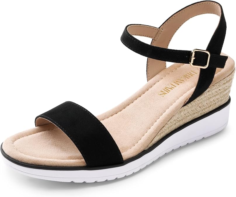 DREAM PAIRS Women's Espadrille Wedge Sandals