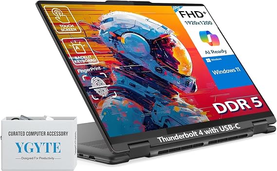 Lenovo 2025 Yoga 7i 2 in 1 Laptop Touchscreen, 16" FHD+ 360 Foldable Touch Screen Convertible, Intel Core Ultra 7, 16GB DDR5 RAM 1TB SSD+512GB PSSD, Windows 11|Backlit|Fingerprint|YGYTEaccessory