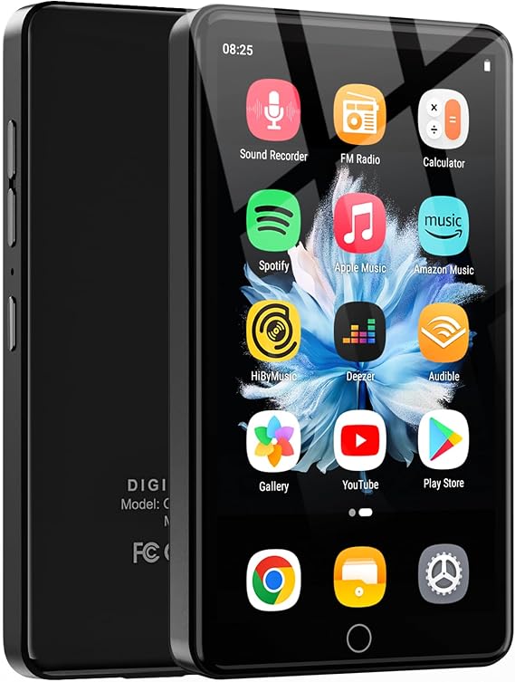 144GB MP3 Player with WiFi & Bluetooth, 4.02” IPS HD MP4 Player, MP3 Player with Speakers, Music Player for Kids, Android Player Preloaded with Spotify, Play Store