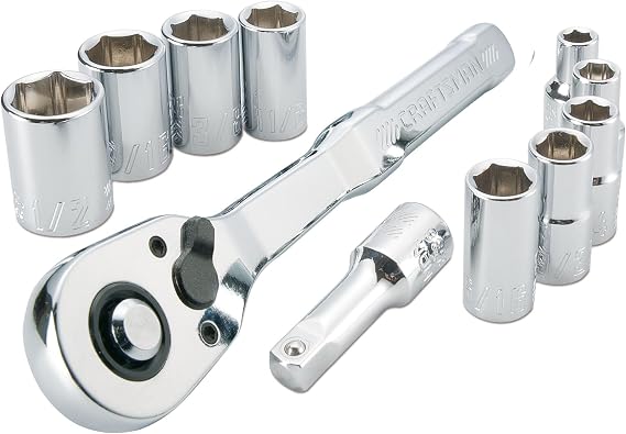 Craftsman 11Pc 1/4-in. Drive (SAE) Mechanics Tool Set (CMMT34870)