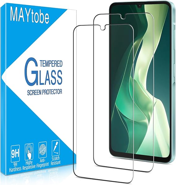 MAYtobe 2 Pack Screen Protector for Samsung Galaxy A06/A07 Tempered Glass