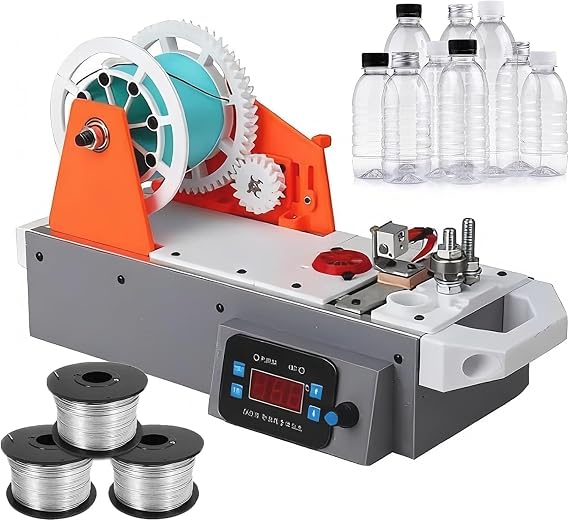 3D Printer Filament Maker, Desktop PET Extruder Machine, Digital Temperature Control, Recycled Plastic Bottle Recycler, for Families, Small Studios, DIY Makers