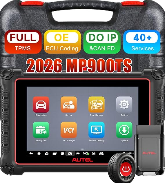 Autel MaxiPRO MP900TS Bidirectional OBD2 Scanner, Full TPMS & Coding