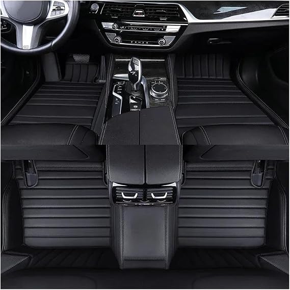 Floor Mat Set For Benz E-Class W212 2009-2016 Floor Mats All Weather Front Rear Trunk Mat Cargo Liner(Carbon Fiber 4Pcs)