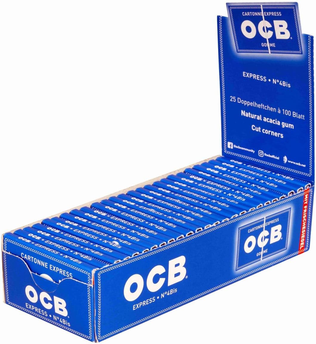 OCB 1000 Blue Elastic Band 25 Booklets 100 Sheets