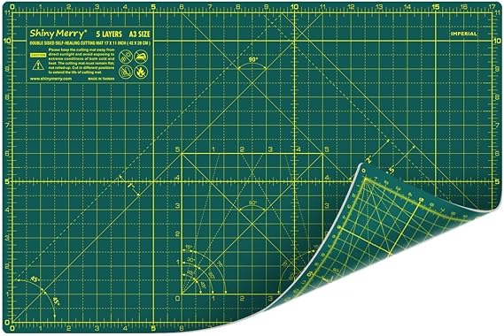 Self Healing Cutting Mat A3 12"x 18" Double Sided Green Mat