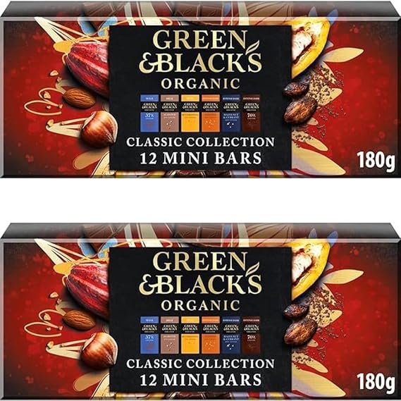2 x Green & Black's Organic Classic Collection Chocolate Gift 180g
