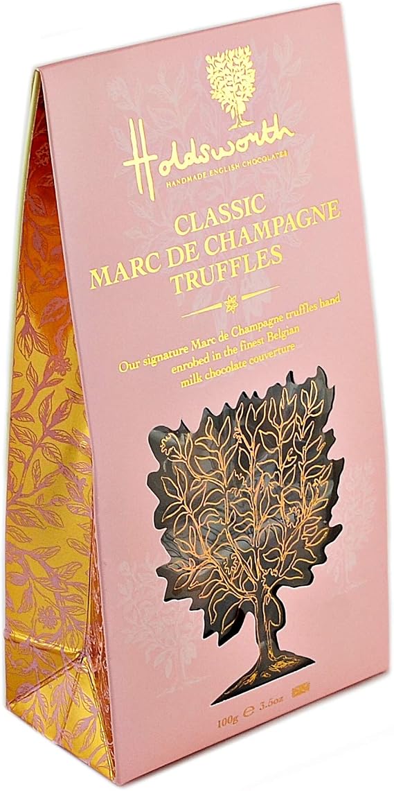 Holdsworth Chocolates Treats - Milk Chocolate Marc De Champagne Truffles - 85g
