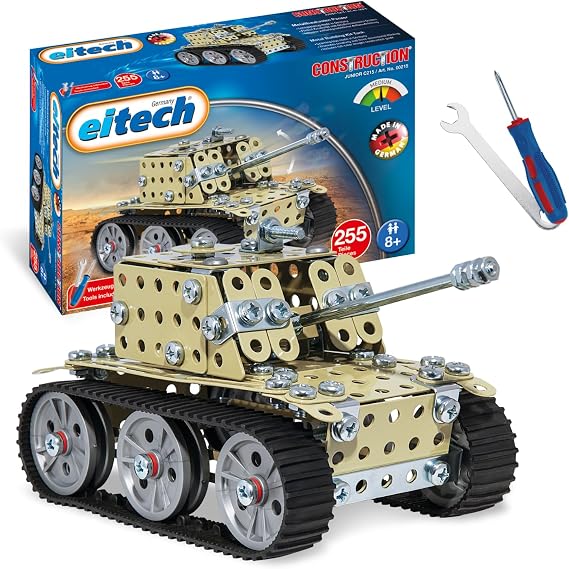 Eitech Tank Sand Yellow Metal Construction Kit 00215 for Desert Use 255 Pieces