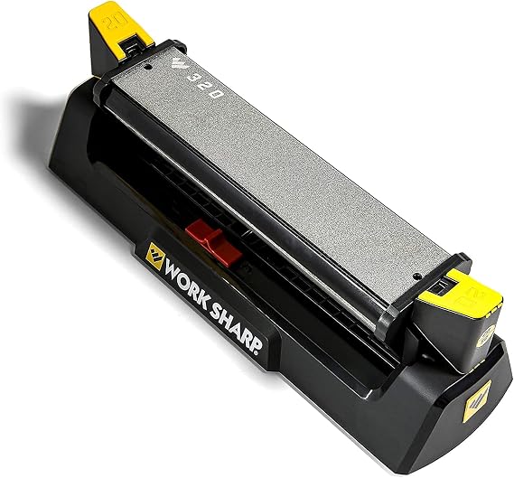 WORK SHARP Benchtop Benchstone Knife Sharpener – WSBCHBSS-I Knife Diamond Sharpener Stone – World's Top Benchtop Sharpening Stone for Knives