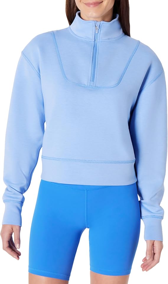 Amazon Essentials Women's Active Half-Zip Pullover Sweatshirt