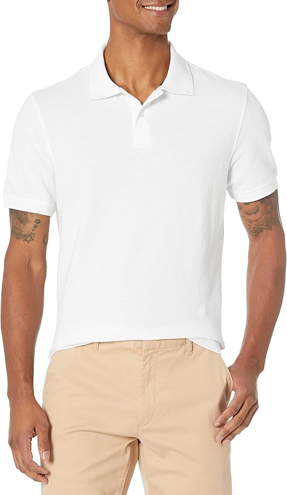 Amazon Essentials Men's Slim-Fit Cotton Pique Polo Shirt (Limited Edition Colors)