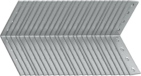 Mobilya Dolap Duvar Sabitleme 25 ADET Metal Köşebent 20x80x80 mm Bağlantı Aparatı L Demiri Gönye