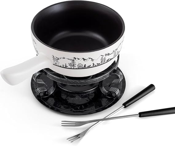 Swissmar Fondue set ceramic 9-delig F66885 Heidi