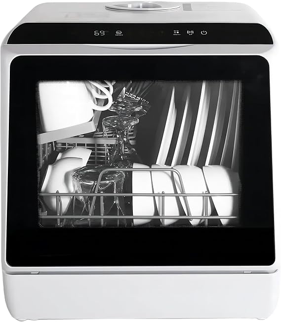 Table Top Dishwasher with 5L Built-in Water Tank| 6 Programs [Energy Class D]