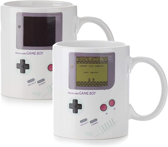 Paladone Gameboy Mug with Heat Change - Official Mug for Gamers and Retro Fans, 290 ml