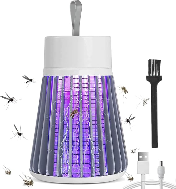 Electric Mosquito Killer Lamp, Fly Bug Zapper light, UV Fly Killer Fly Trap Insect Zapper Pest Control Light, 360° Attract Zap Flying Insect For Indoor Outdoor, Backyard Camping