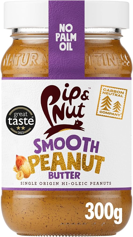 Pip & Nut Ultimate Super Smooth Peanut Butter, Dark Roast, 300g