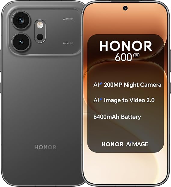 HONOR 600 6.57" AMOLED Snapdragon 7 Gen 4 8GB RAM 256GB ROM MagicOS Smartphone