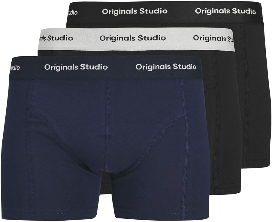 JACK & JONES Jacvesterbro Solid Trunks 3 Pack Noos Jacvesterbro Solid Trunks 3'lü Paket Noos Erkekler