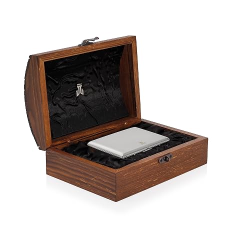 Zekupp Metal Sigara Tabakası Sandık Set Gümüş (ZU-SST0002)
