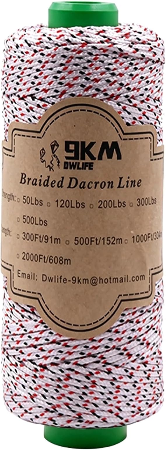 9km Dwlife 編組ダクロンカイトストリング 120ポンド~500ポンド ポリエステル ヨーヨーヨーストリング メイソンライン 糸 高耐久ロープ アウトドア
