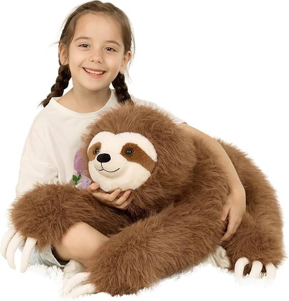 MaoGoLan 100cm Lying Border Collie Plush Toy, Large Cuddly Dog Soft Toy, Realistic Stuffed Animal Body Pillow for Kids Boys Girls, Birthday