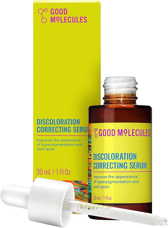 Good Molecules Discoloration Correcting Serum - Serum to Target Dark Spots and Hyperpigmentation - Skin Care for Face 1 FL
