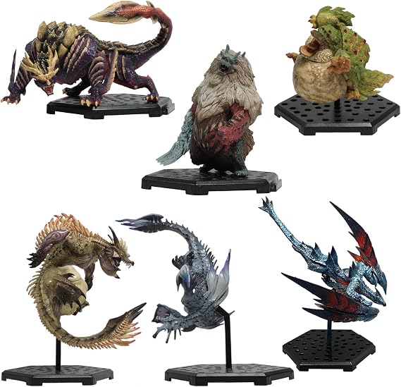 Capcom Figure Builder Monster Hunter Standard Model Plus The Best Vol. 19, 20, 21, Box Product, 6 Types, 6 Pieces, Bonus Parts, PVC ABS