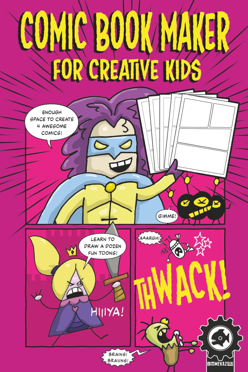 Comic Book Maker For Creative Kids: Pocket Size 6 x 9 inch Children's Blank Comic Book